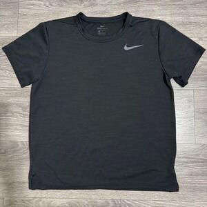 Nike Dri-Fit Men's Black Athletic T-Shirt Performance Training Gym Size M